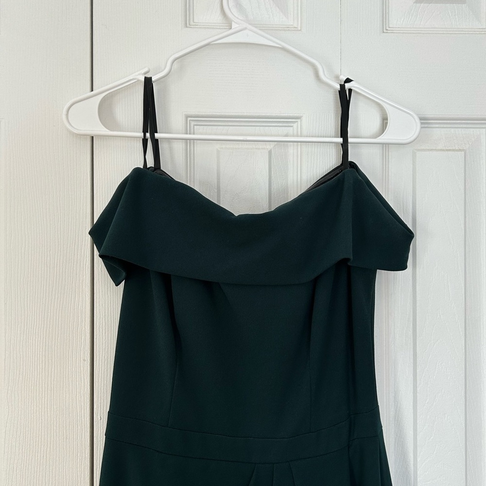 BHLDN Thompson Elegant Off-Shoulder Green Dress - Picture 3 of 9